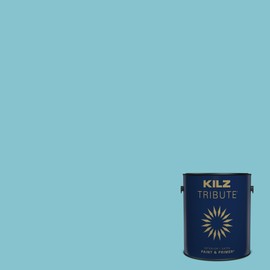 KILZ TRIBUTE Paint & Primer, Interior, Satin, Hawaiian Ocean, 1 Gallon