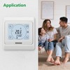 Wengart Room Thermostats WG809,7-day Programmable LCD Display Touch Screen 230V