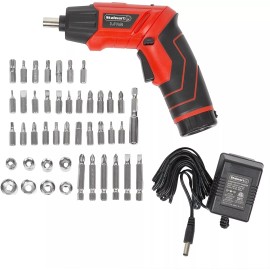 Stalwart - 75-PT1000 Pivoting Screwdriver 45 Pc. Set-Pivoting Cordless Power Too