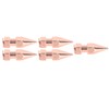 5Pcs Clothing Spikes 8x26mm Hex Rose Gold Strong Copper Punk