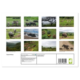 South Africa (Monthly Wall Calendar 2025 11.7" x 16.5" (open)), CALVENDO 14 Month Calendar