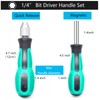 1/4 Hex Screwdriver Bit Holder Handle 2PCS, SKZIRI Hex Screwdriver