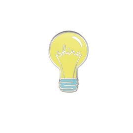 Inspirational Enamel Pin by LifeBeats | Cute Pin for Clothes, Jackets, Hats, Bags, and Lanyards | Hat Pin Comes with a Greeting Card | Lapel Pin with Sturdy Backing, (Let Your Light So Shine)