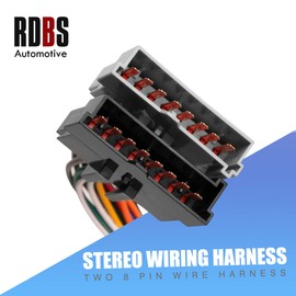 RDBS Car Radio Wire Harness Kit to Install Aftermarket Stereo Wiring Receiver Fit for 1986-2004 Ford Vehicles