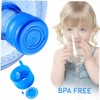 TEHAUX 35Pcs Splash Water Jug Sealing Caps Blue Spill Covers
