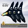 FUSIHWA 3-Set 10" x 3 Teeth Carbon Steel Brush Cutter