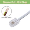 XANHAM Telephone Cable 2 Way Splitter(3 Pack) RJ11 6P4C Phone