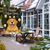 Happy New Year Garden Flag 28x40 Inch Double Sided Burlap