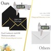 AVERZELLA 100 Pack 5x7 A7 Envelopes for Invitations, Black and