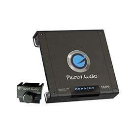 Planet Audio AC15001M 1500 Watt Monoblock Car Audio Amplifier Kit and 8 Gauge Amplifier Installation Kit with Bass Remote Control Included