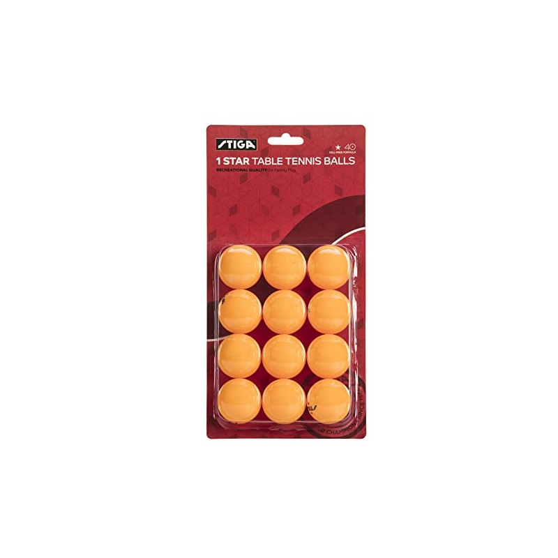 STIGA 1-Star Orange Balls (12-Pack)