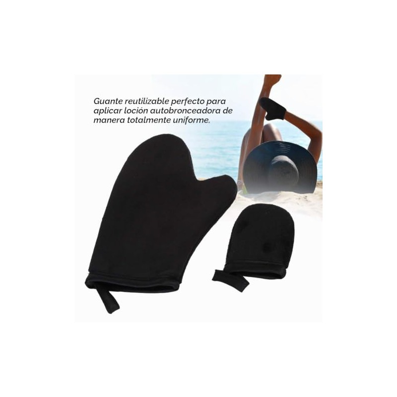 Guante de Bronceado Suave, Manopla de Aplicación de Loción Autobronceadora,
