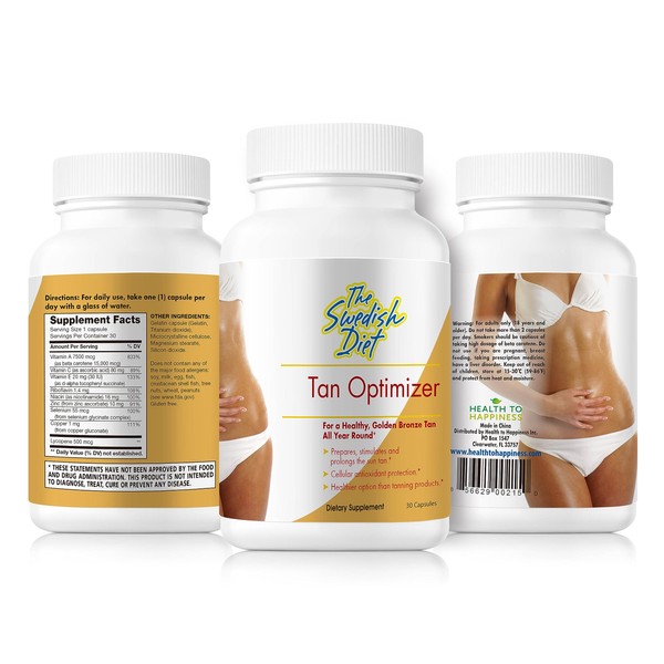 Tan Optimizer – Sugar-Free Tanning Pills with 25,000 IU Vitamin