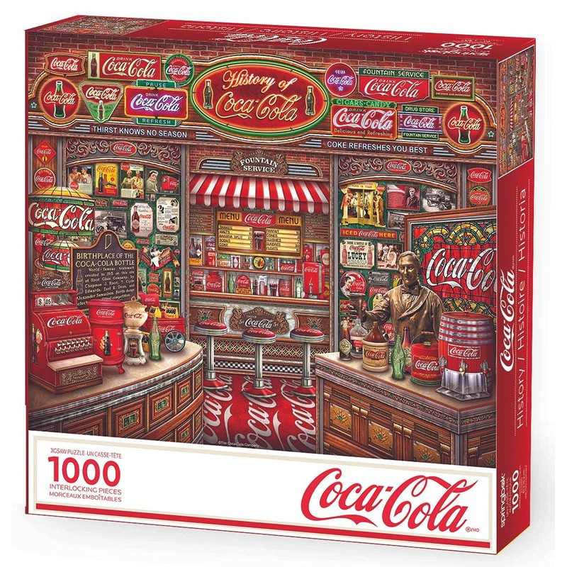 Springbok's 1000 Piece Jigsaw Puzzle Coca Cola History - Made
