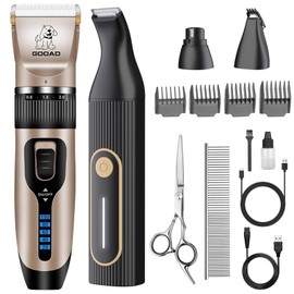 Gooad Dog Clippers Grooming Kit and Paw Trimmer for Heavy Thick Hair&Coats