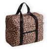 Easy Travel Bag Leopard Print, black, Folding travel bag