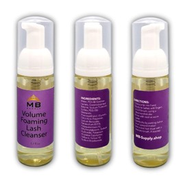 MBsupply Foaming Eye & Lash Clean Wash for Eyelash Extensions & Natural Lashes Shampoo Face Wash Eyelids & Face Professional & Self Use 1.7 fl.oz / 50ml - 10 Pack