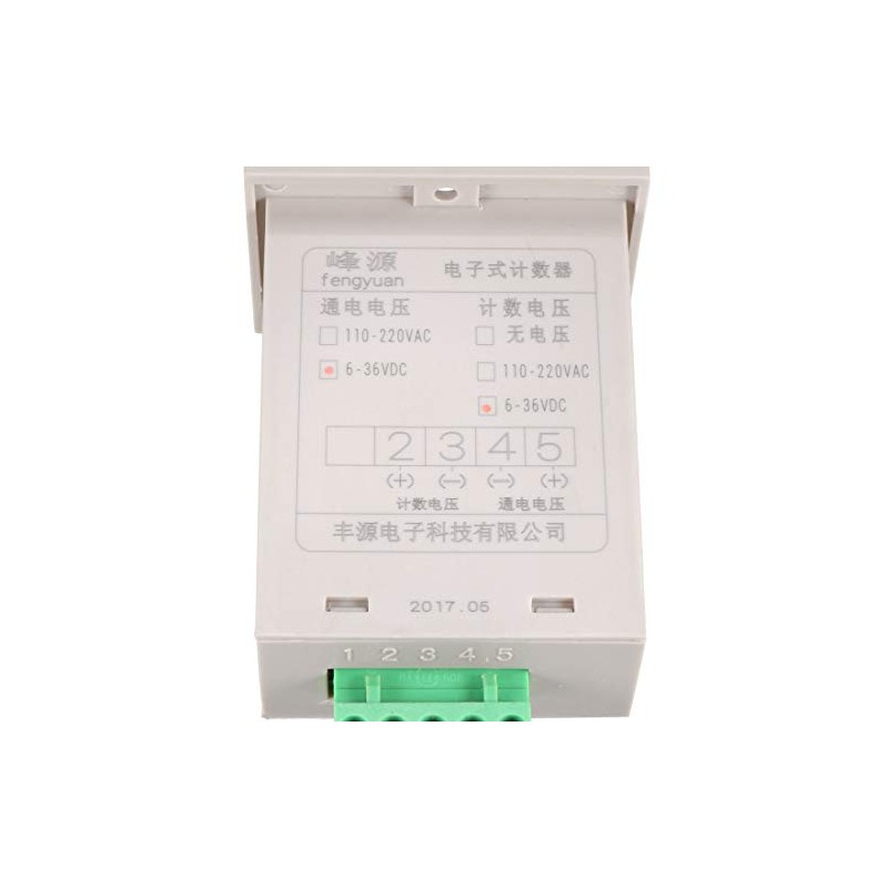 uxcell JDM11-6H Resettable 0-999999 LED Display Panel Digital Counter DC