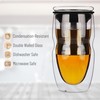 BTaT- Double Wall Glass Tea Cup With Stainless Steel Infuser,