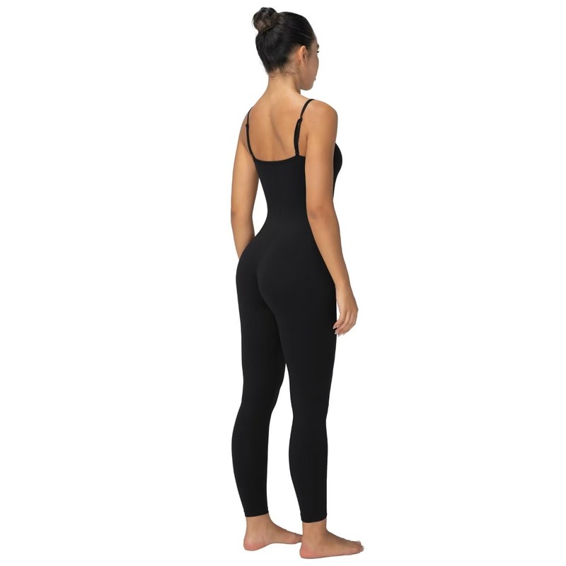 Sunzel - Overol para mujer, jumpsuit mujer, cuello redondo, control