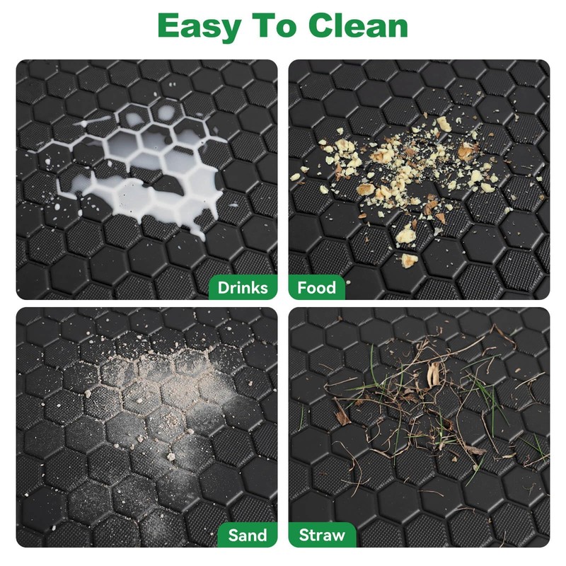 EZGO TXT Golf Cart Floor Mat, Upgraded Full Coverage Liner