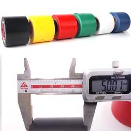 DOPKUSS Electrical Tape Waterproof, 2 in x 66ft, Industrial Grade UL/CSA Listed High Temp Electrical Tape Electric Super Vinyl Yellow