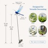 12-Pack Blue Dragonfly Garden Decorations – Realistic Clip-On Outdoor Accents