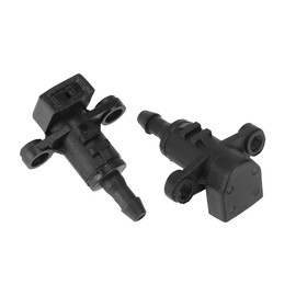 Unifizz Windshield Washer Nozzles for Hyundai Elantra 2012-2013,for Kia Forte, Rio & More OE# 986303X000 5-Pack with Hose Connector, Black