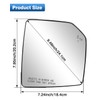 TOP-MAX Passenger Side Mirror Glass Replacement for Ford F150 2015