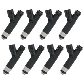 8pcs 4L3E-9F593-B4C Injectors,ANGLEWIDE 4 Holes Fuel Injectors Sets fit for Ford for E-150/ for E-150 Club Wagon/for E-250,for Ford Explorer,for Ford for F-150,for Ford for F-150 Heritage