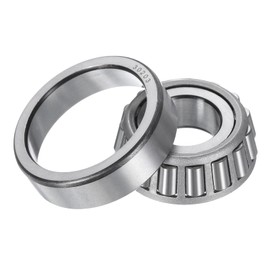sourcing map 30203 Tapered Roller Bearing Cone and Cup, 17mm Bore x 40mm OD x 13mm Thick, Chrome Steel Taper Bearing Set, ABEC-5