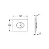 GROHE 38506000 | Skate Air WC Wall Plate
