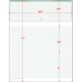 500 Green-Linen Laser Check Stock, (Top Position) Blank Laser Checks, Top Laser Check, Bank Checks, Business Checks, or Personal Checks