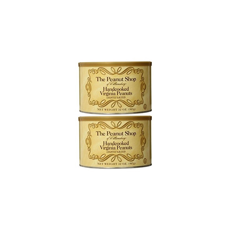 The Peanut Shop of Williamsburg Handcooked Virginia Peanuts, Lightly Salted,