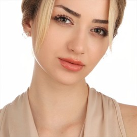 Round Stud Earrings with Stopper - Real Dandelion - Earrings Small