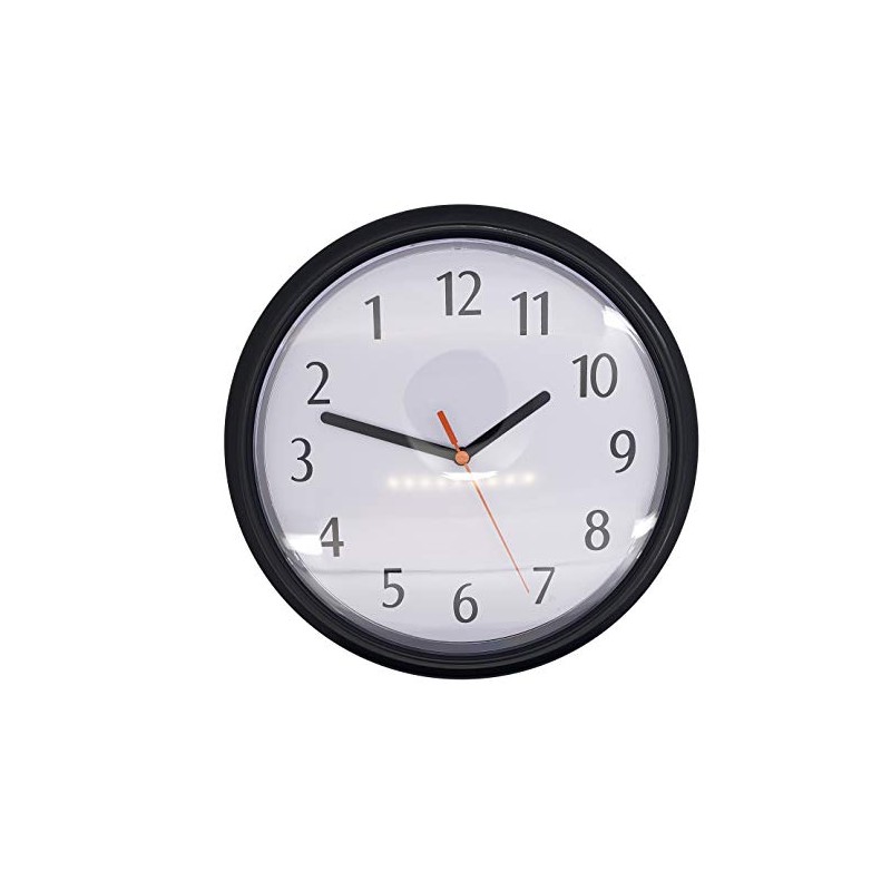 Zugar Land Funny Black Backwards Joke Wall Clock (9") Large