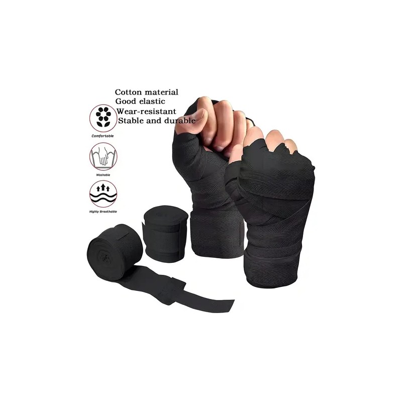 2 Piezas Vendas De Box Semielasticas De 5m Boxeo Vmim