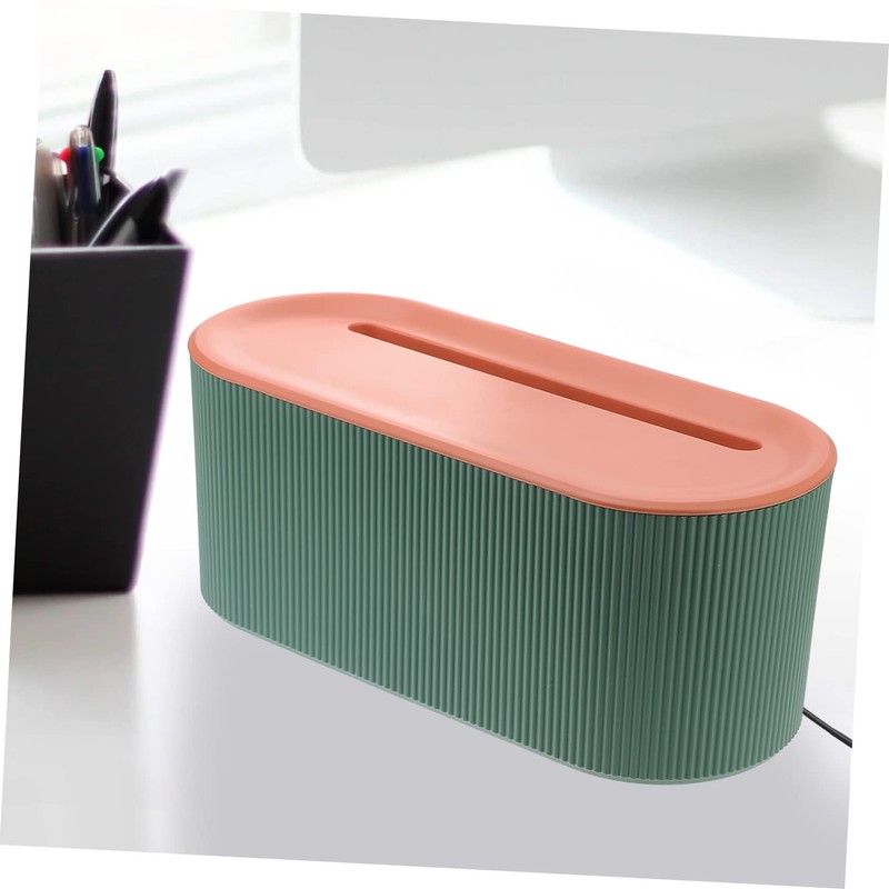 COHEALI 1Pc Stylish Cable Storage Box Durable Charging Cable Organizer