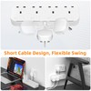 Multi Plug Extension Socket 4 Way with Flexible Plug, 4