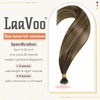 LaaVoo Nano Beads Ring Hair Extensions Balayage Dark Brown Mix