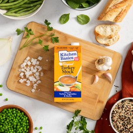 Kitchen Basics Turkey Stock - 32 oz Carton (Pack of 12) The Perfect Base for Your Savory Kitchen Recipes and Stocking Up