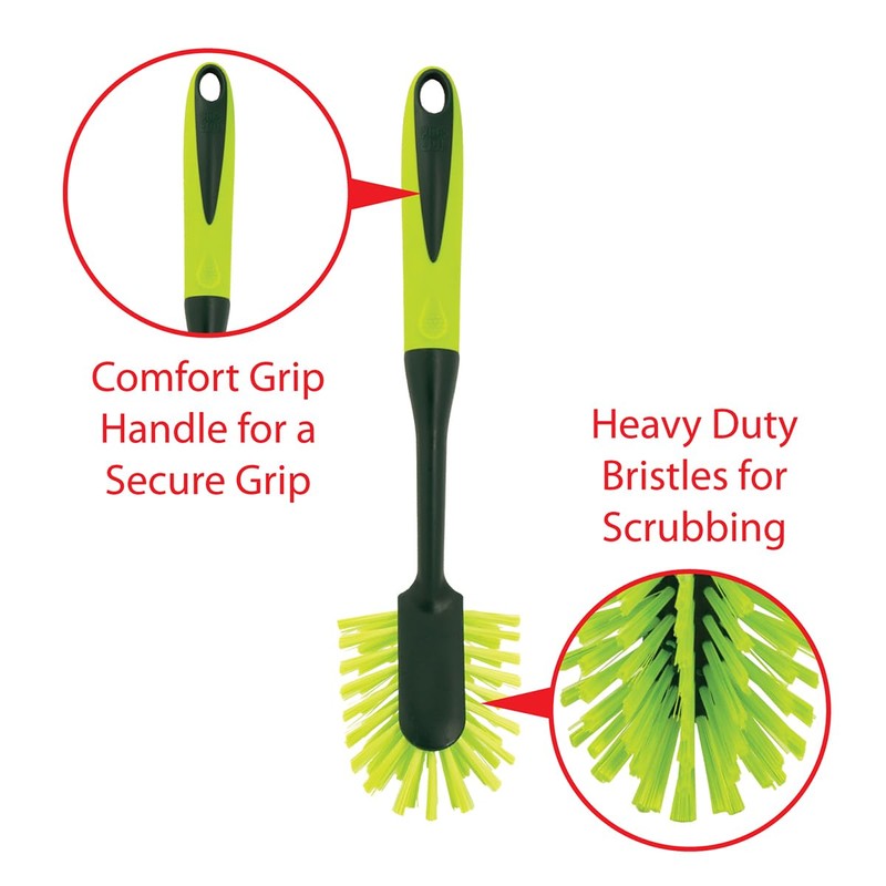 Pine-Sol Scrub Brush Set - Long Handle Cleaning Brushes with
