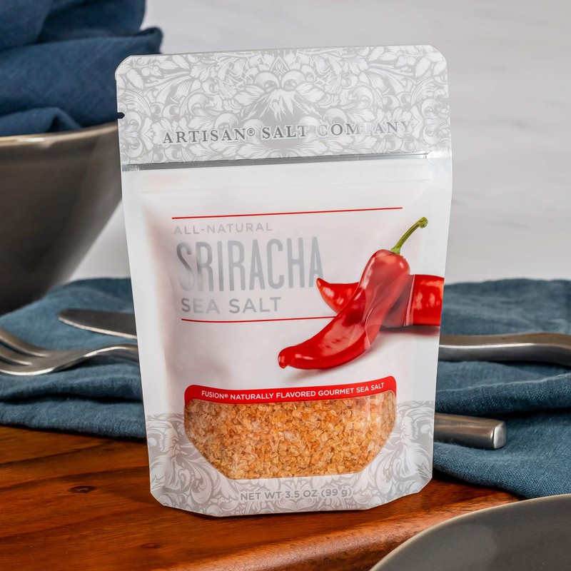 Artisan Salt Company Fusion Naturally Flavored Sriracha Sea Salt, Zip-Top