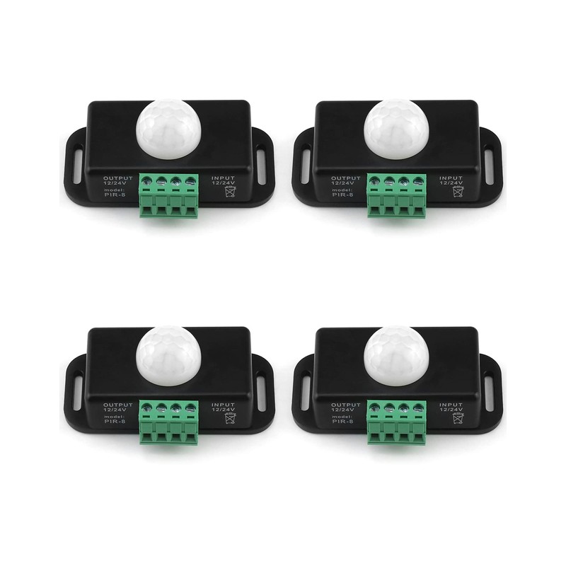 QWORK Motion Sensor LED Switch with Timer Function for 12V