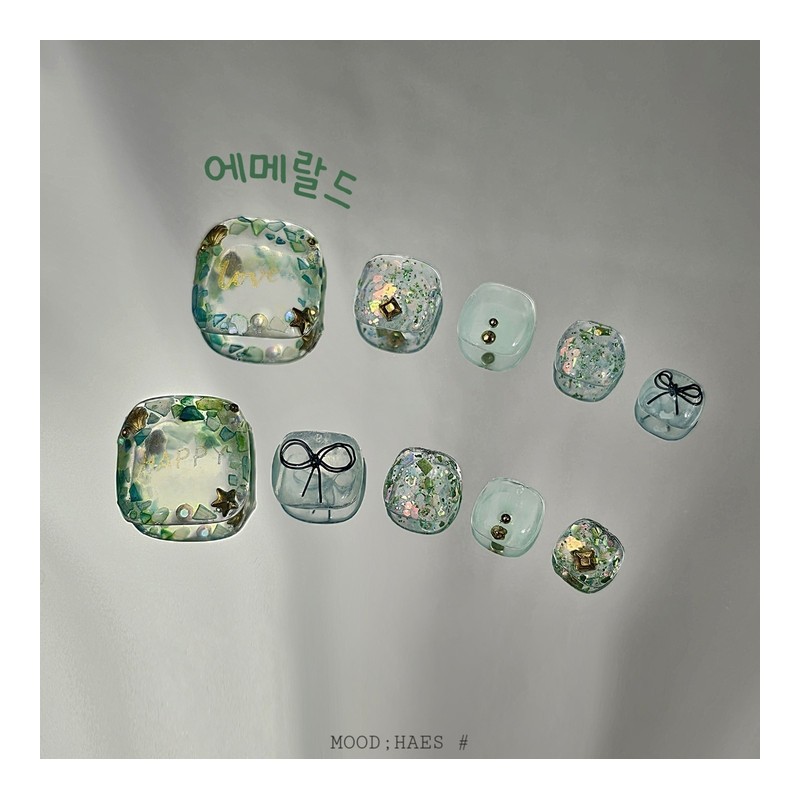 [M;H #] Emerald handmade paddy tip - Enter Lake Owen
