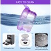 Leak Proof Purple Denture Cups for Soaking Dentures, Partial Denture