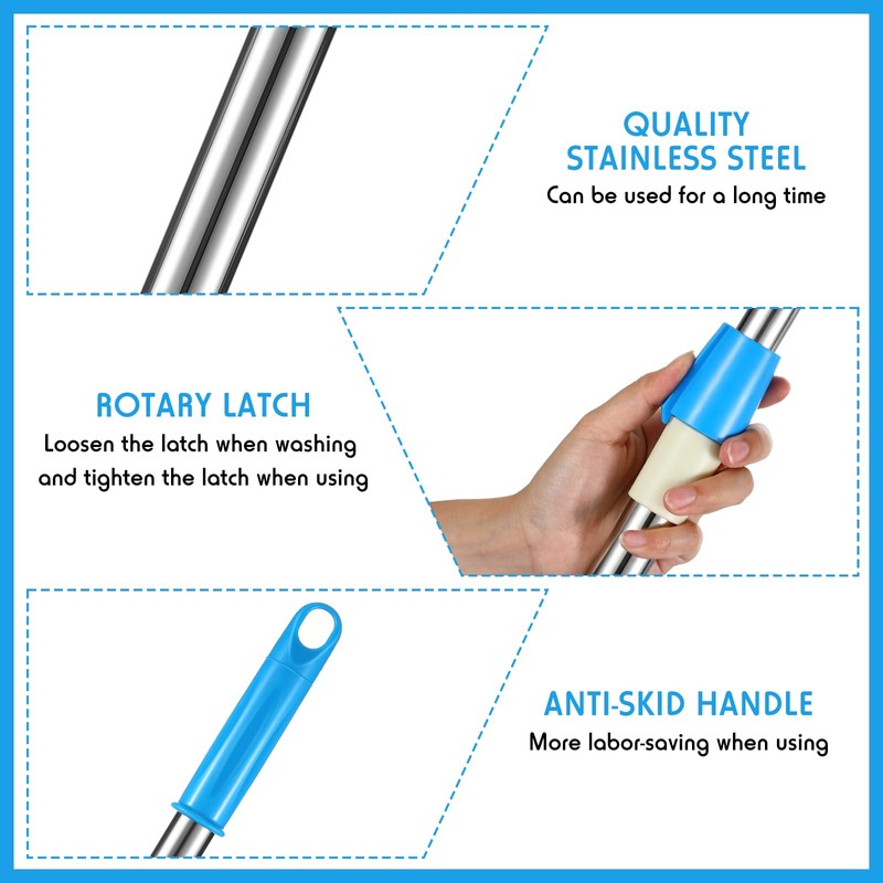 Spin Mop Replacement Handle 360 Degree Spin Mop Pole Handle