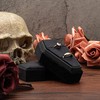 POKOFO Velvet Coffin Ring Box Case Holder for Gothic Wedding