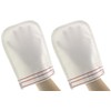 OG-ER Turkish Hammam Glove, White, Pack of 2