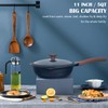 Vinchef Nonstick Deep Frying Pan Skillet with Lid, 11in/5Qt Saute